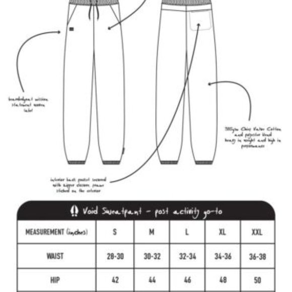 Beardedgoat Void sweatpants Slate sz: L - Picture 9 of 9